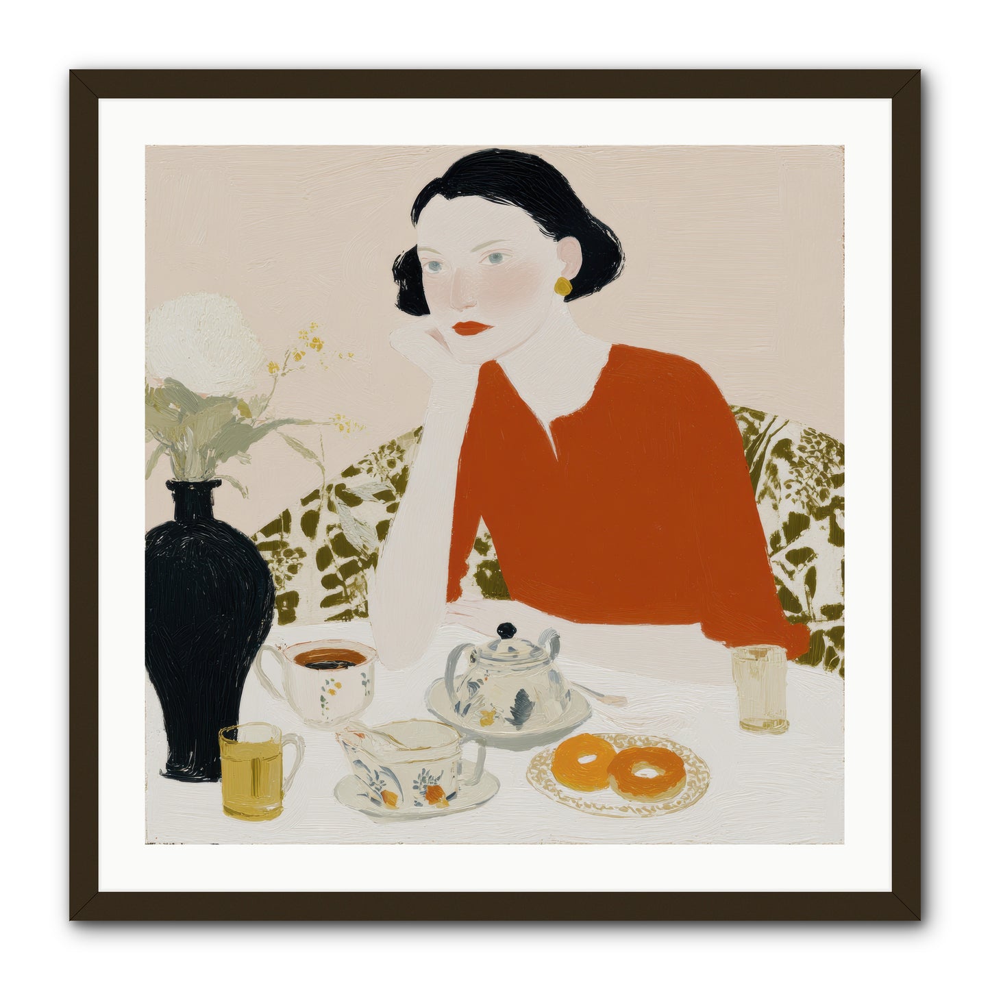 A Study in Simple Pleasure -- Framed Print - Black 30x30