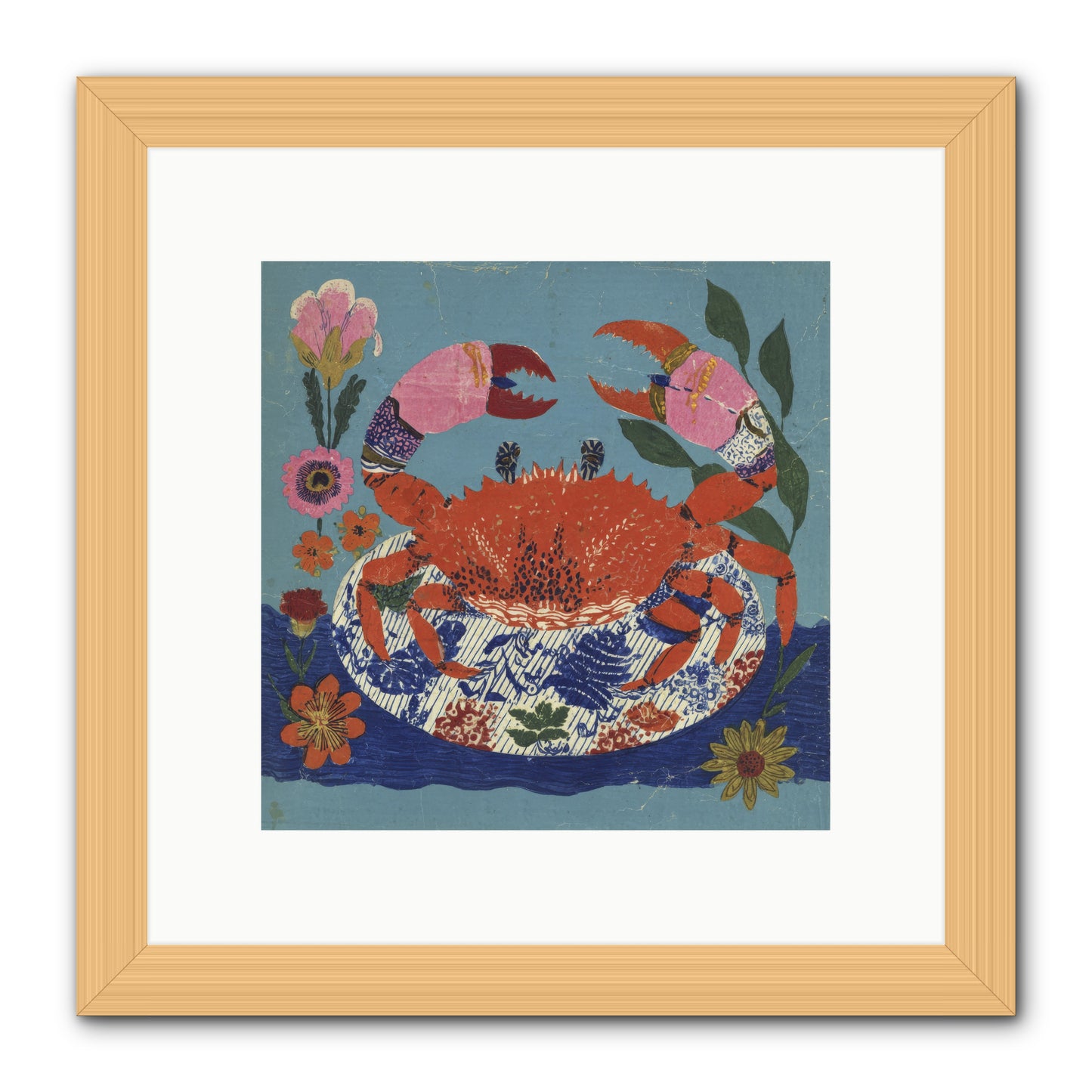 A Supper of Slight Intrigues -- Framed Print - Natural 10x10