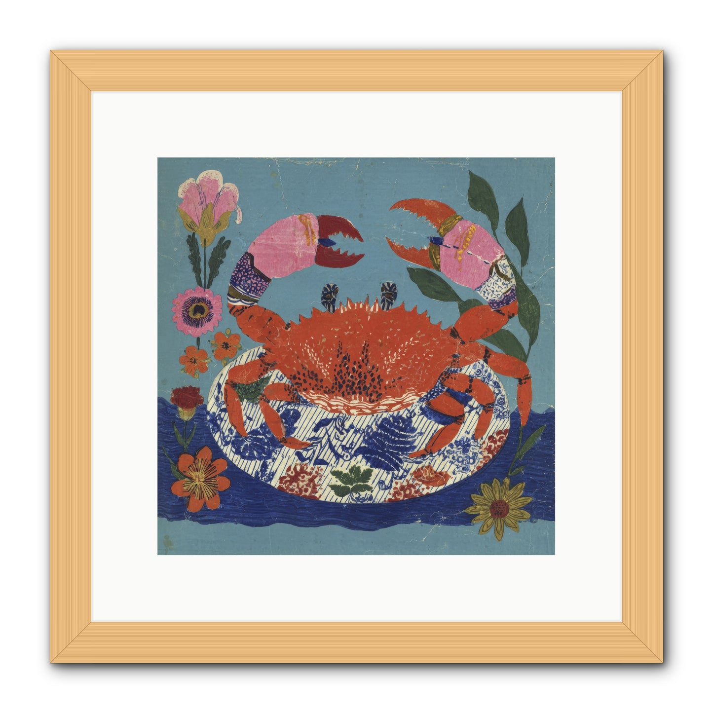 A Supper of Slight Intrigues -- Framed Print - Natural 12x12
