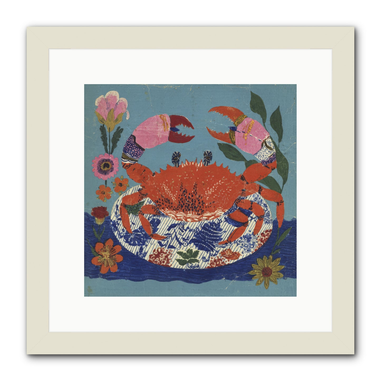 A Supper of Slight Intrigues -- Framed Print - White 12x12