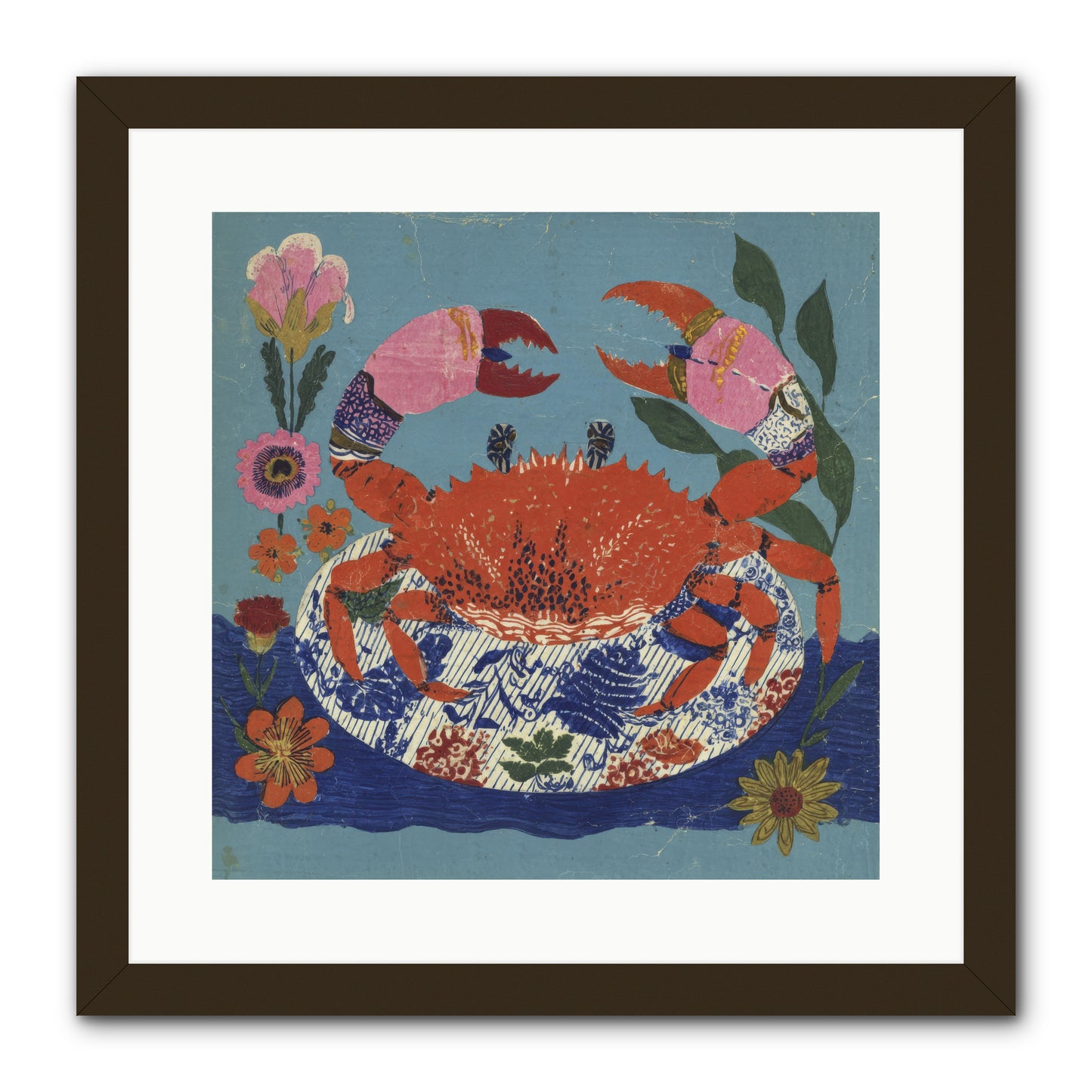 A Supper of Slight Intrigues -- Framed Print - Black 16x16