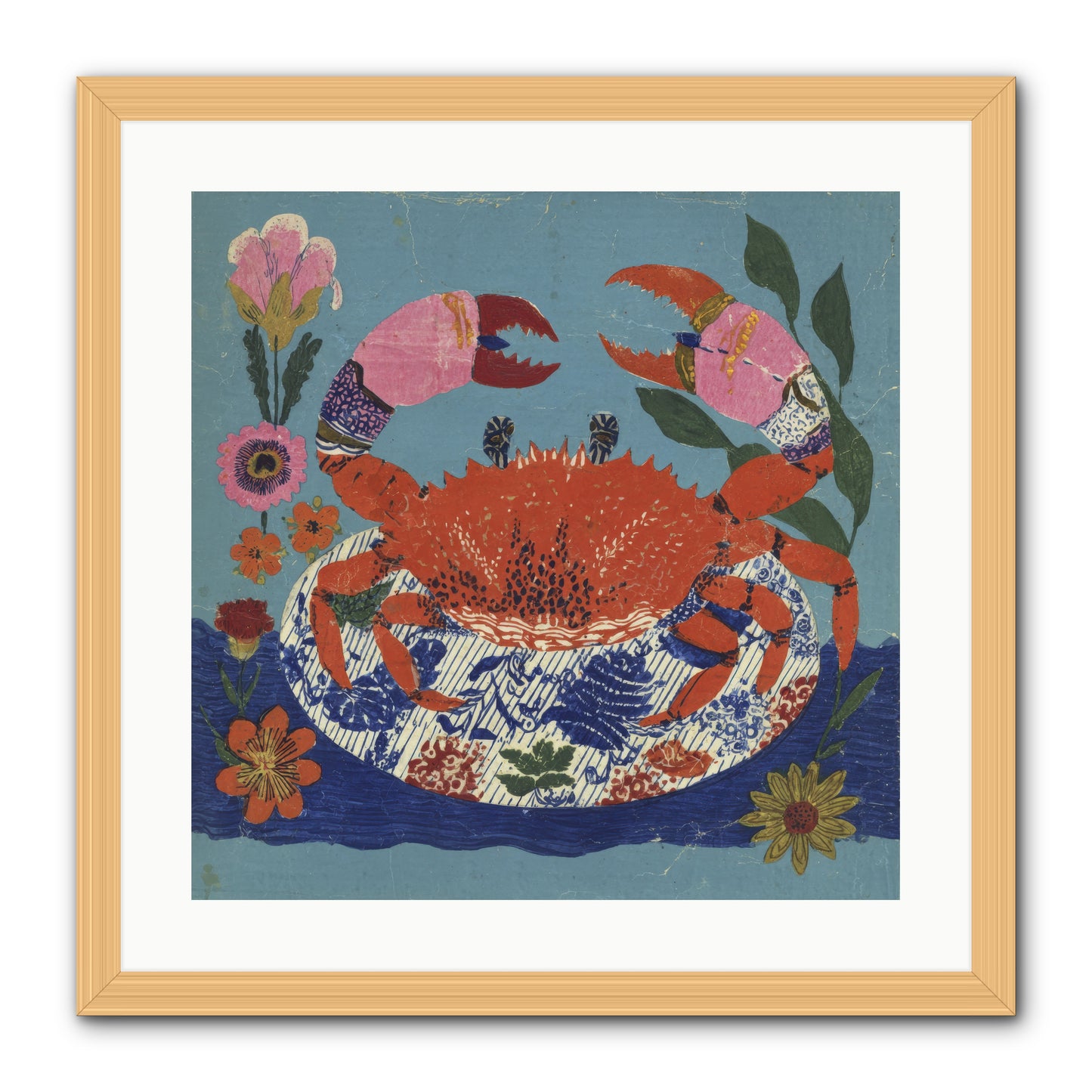 A Supper of Slight Intrigues -- Framed Print - Natural 20x20