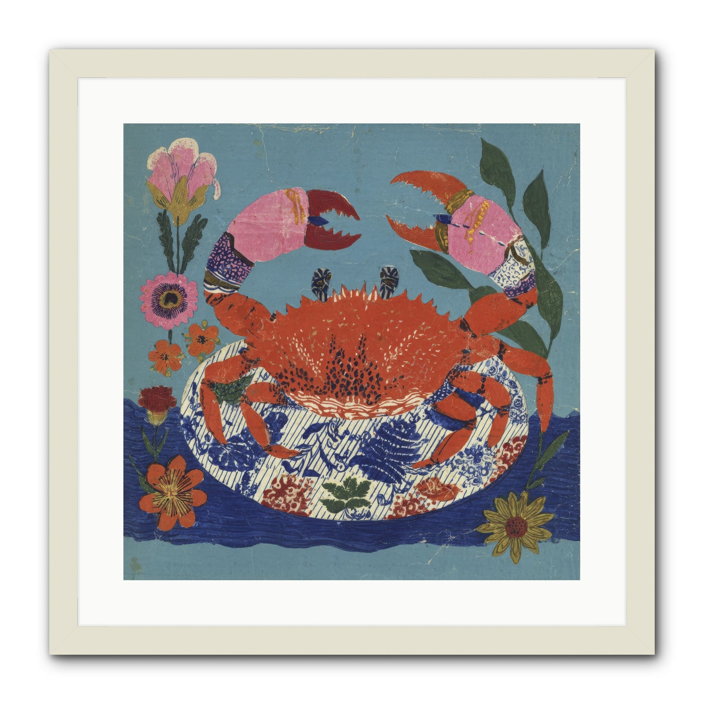 A Supper of Slight Intrigues -- Framed Print - White 20x20