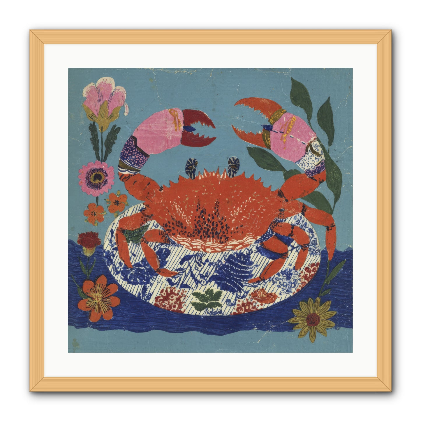A Supper of Slight Intrigues -- Framed Print - Natural 24x24