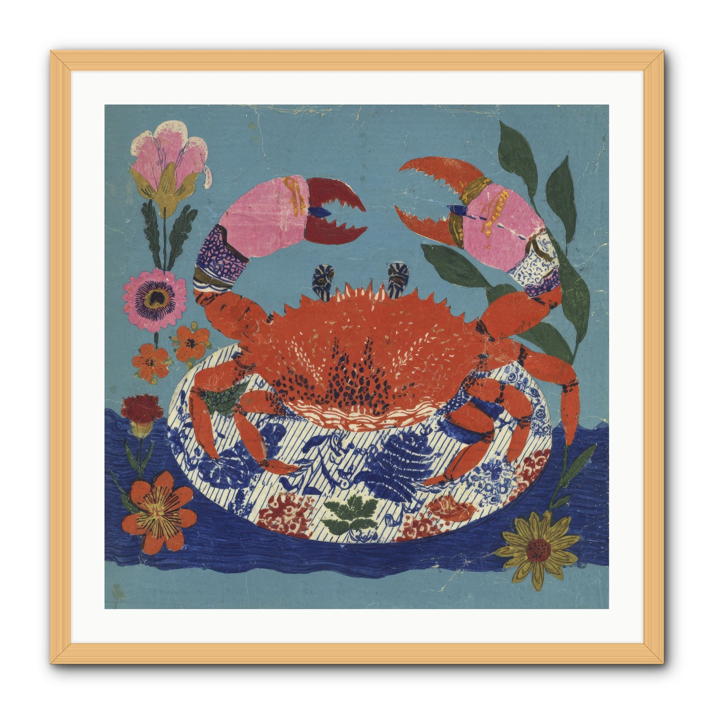 A Supper of Slight Intrigues -- Framed Print - Natural 30x30