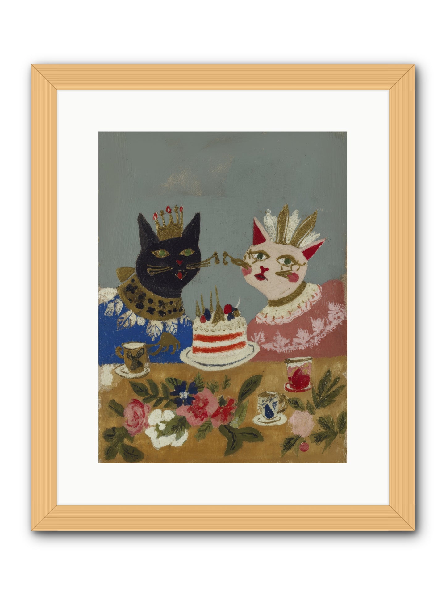 A Table Set For One More -- Framed Print - Natural 12x16