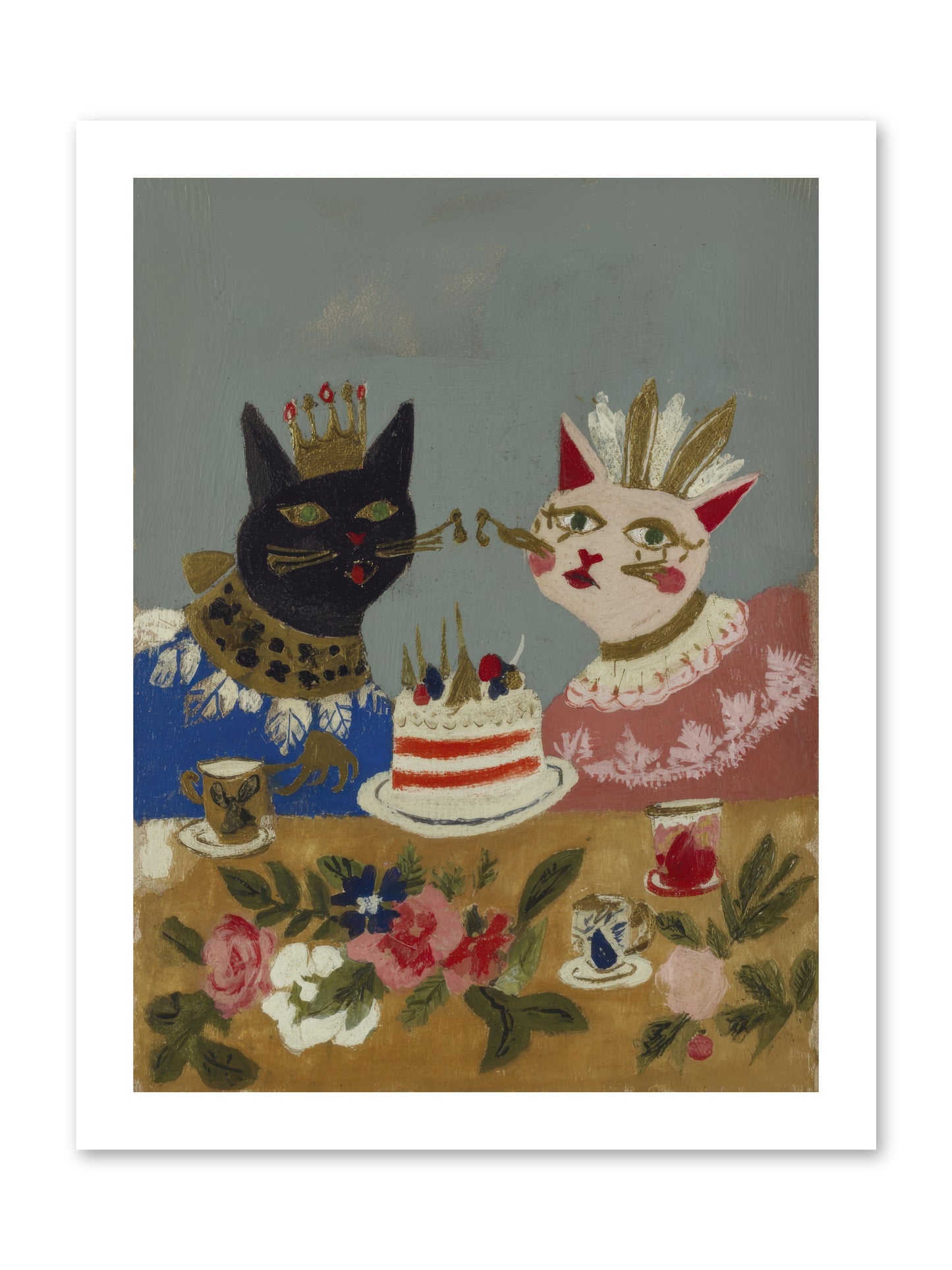 A Table Set For One More -- Loose Canvas Print 12x16