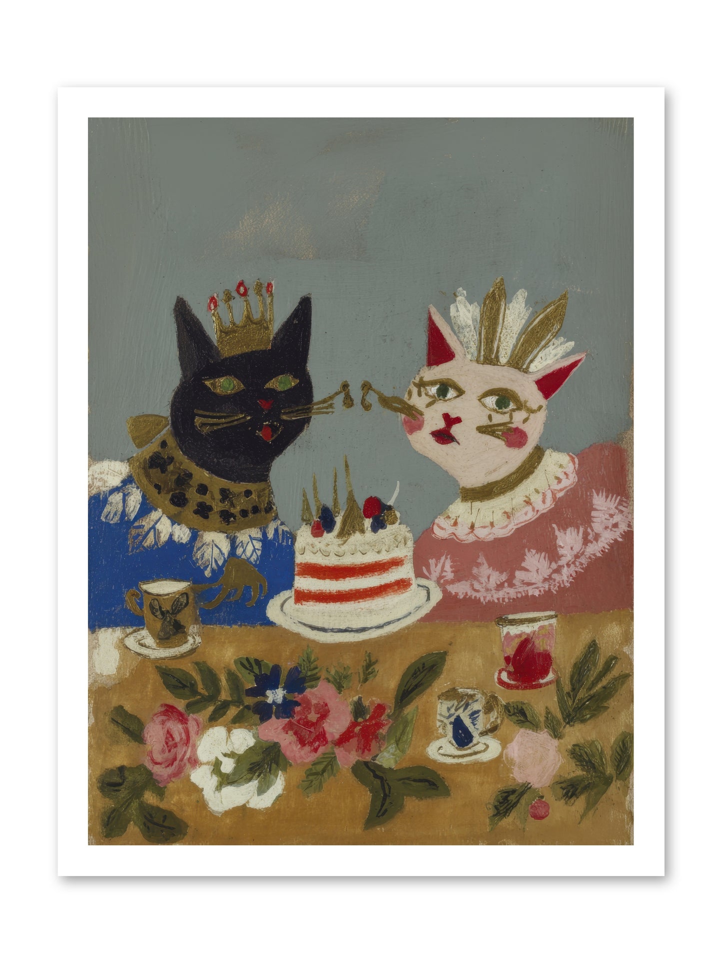 A Table Set For One More -- Loose Canvas Print 18x24