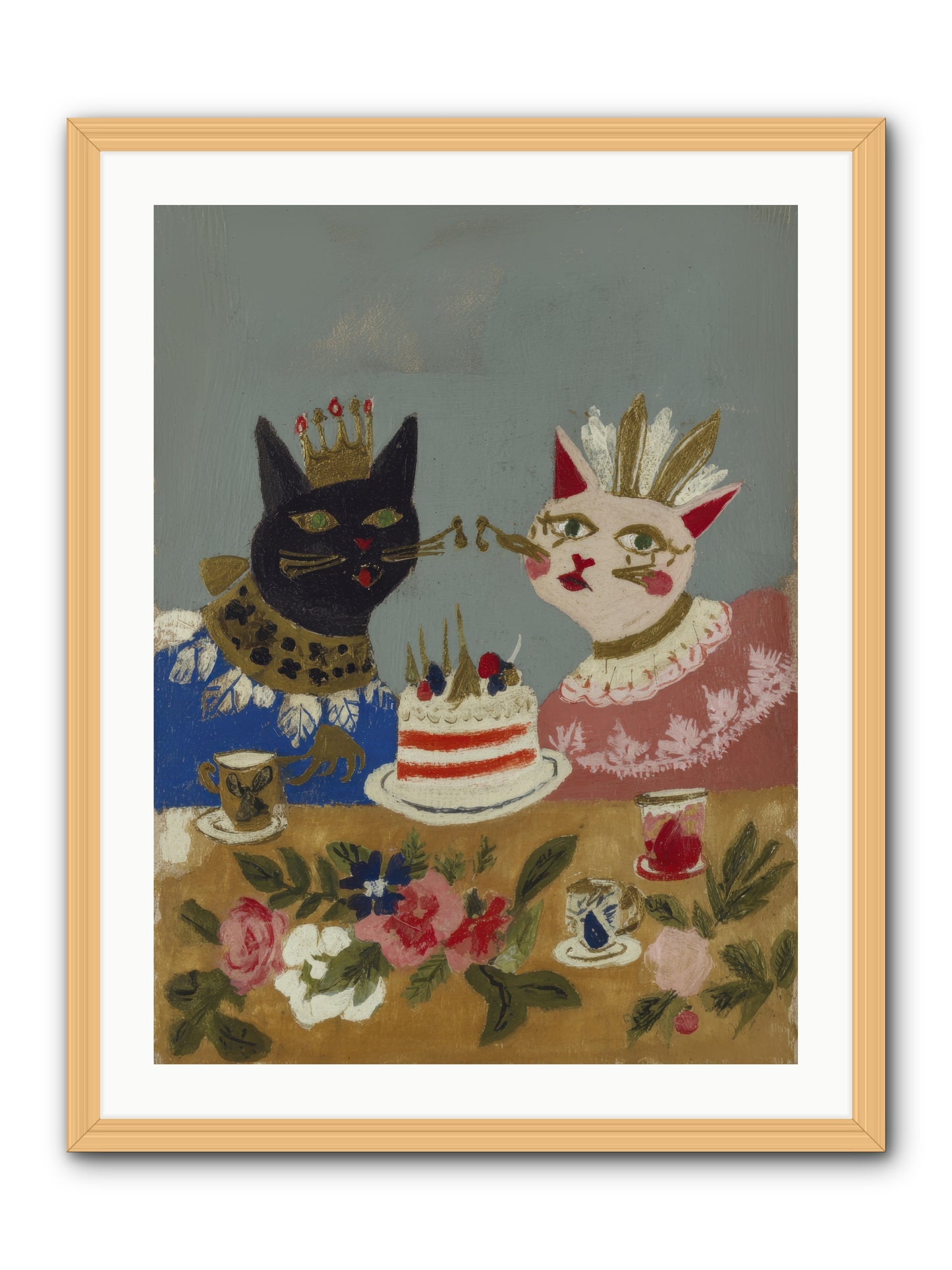 A Table Set For One More -- Framed Print - Natural 24x32