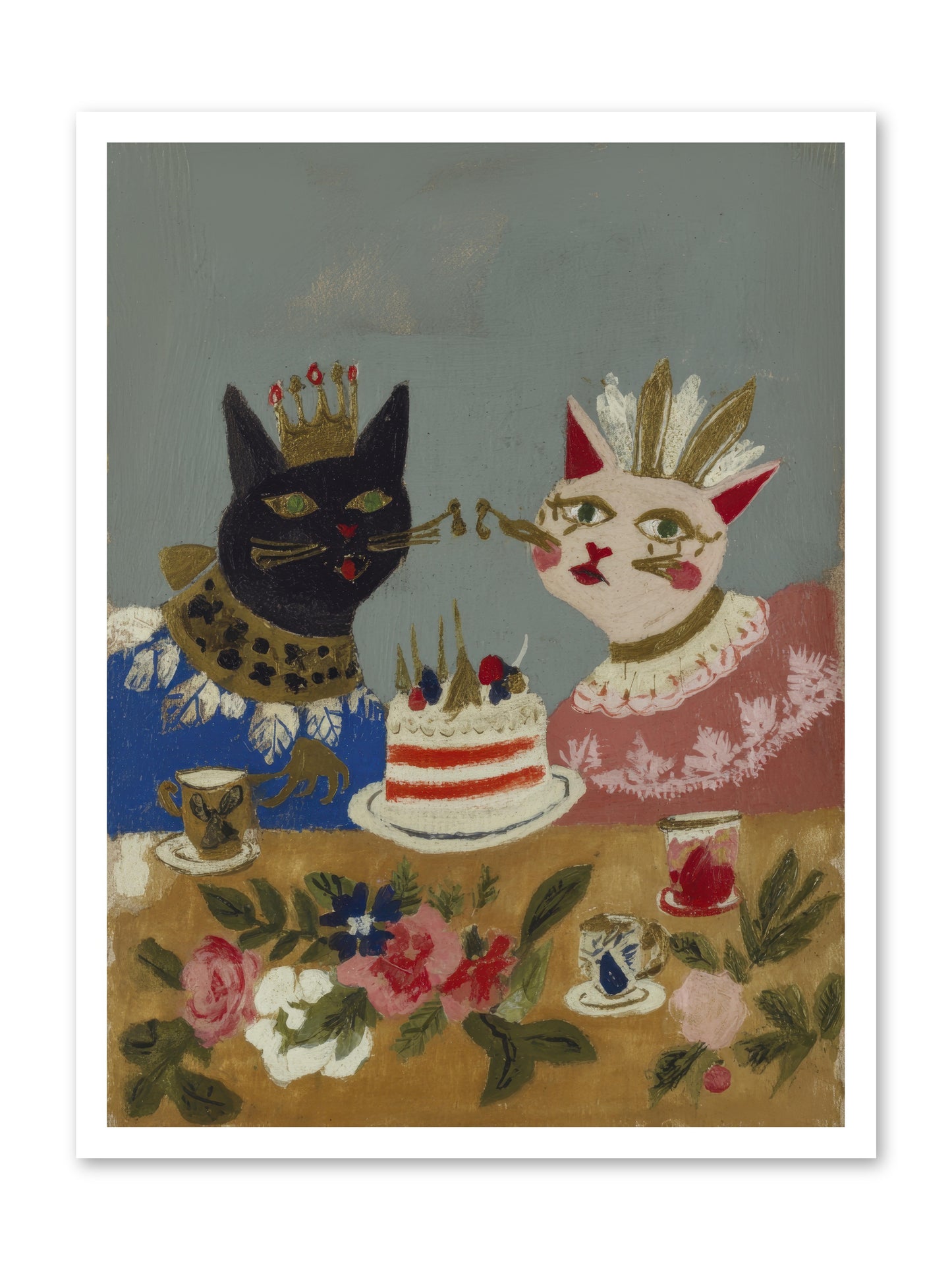 A Table Set For One More -- Loose Canvas Print 24x32