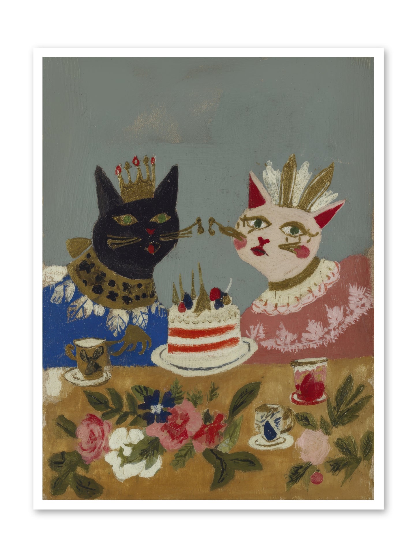 A Table Set For One More -- Loose Canvas Print 36x48
