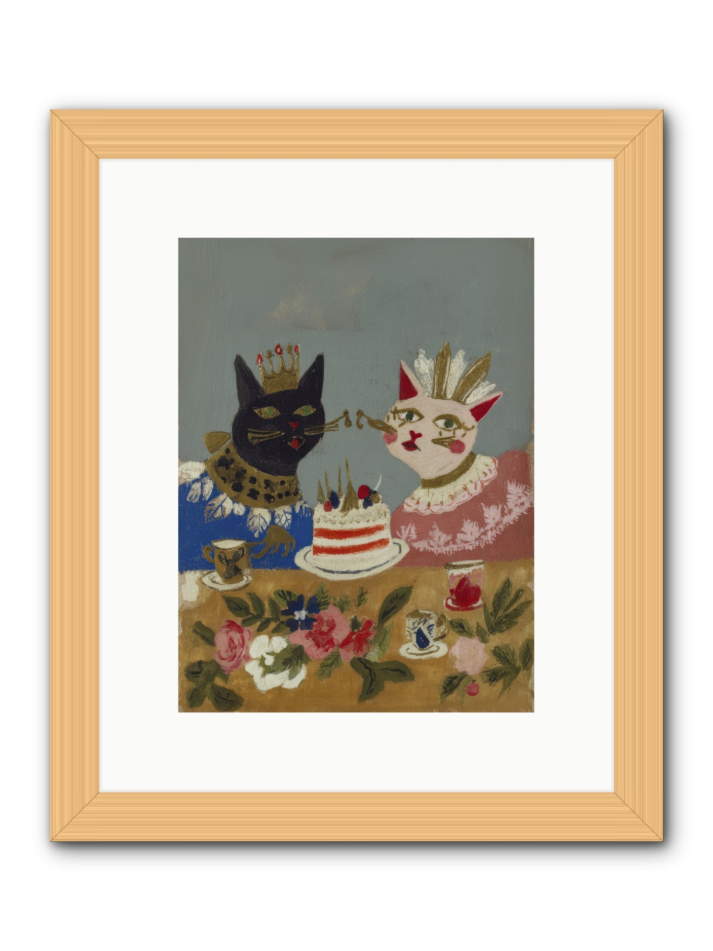 A Table Set For One More -- Framed Print - Natural 9x12