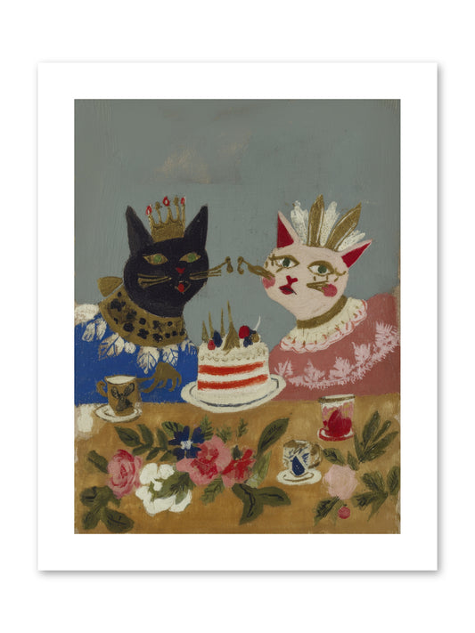 A Table Set For One More -- Paper Print 9x12