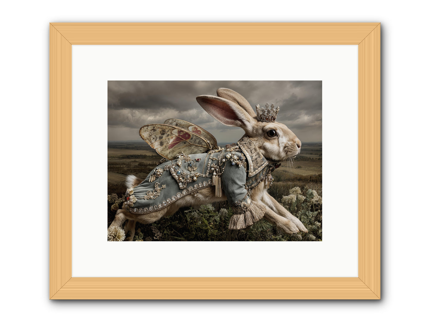 A Theory of Bloom.No.1 png -- Framed Print - Natural 12x9