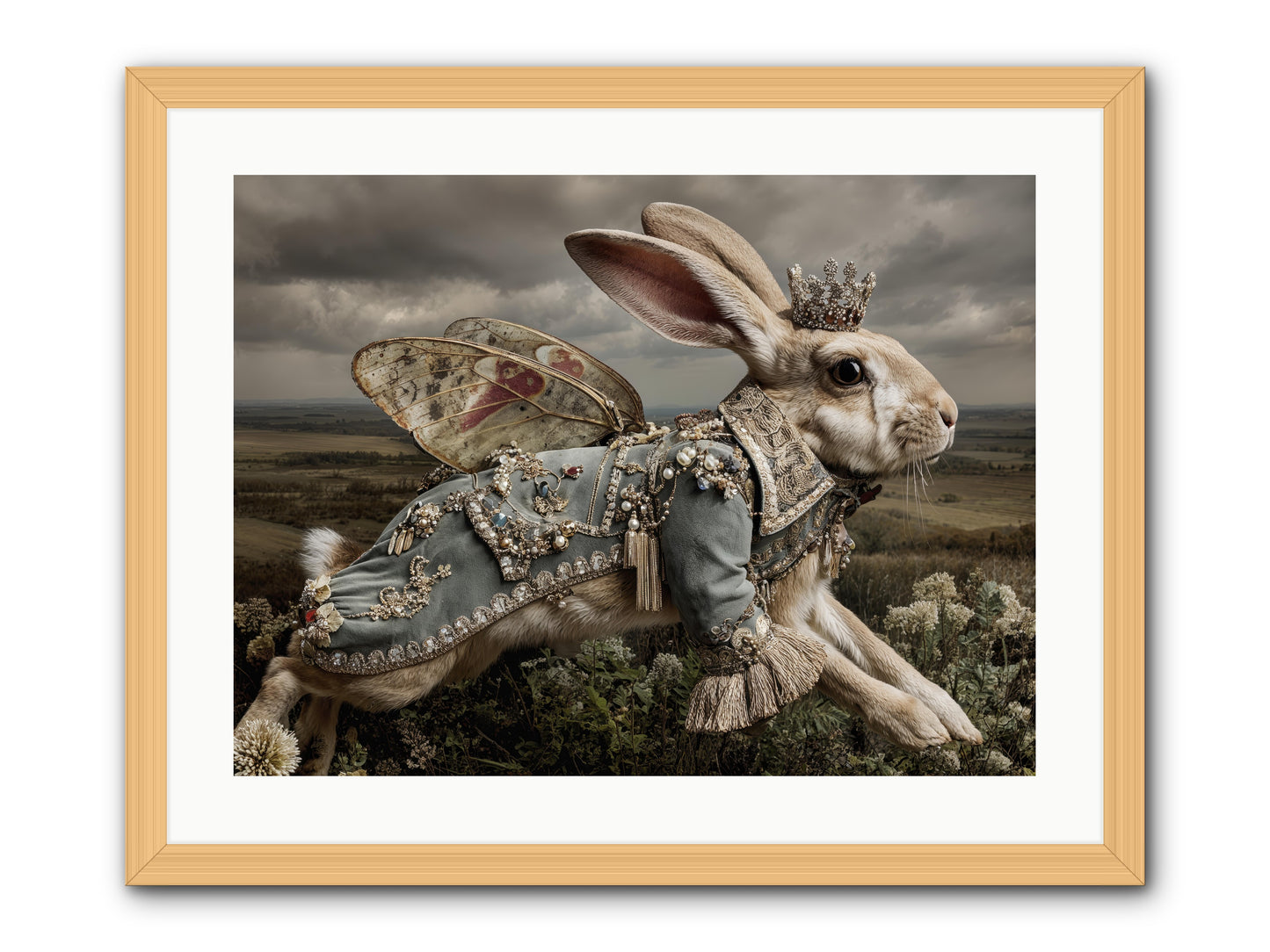 A Theory of Bloom.No.1 png -- Framed Print - Natural 24x18