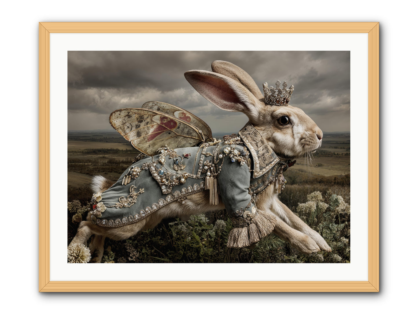 A Theory of Bloom.No.1 png -- Framed Print - Natural 32x24
