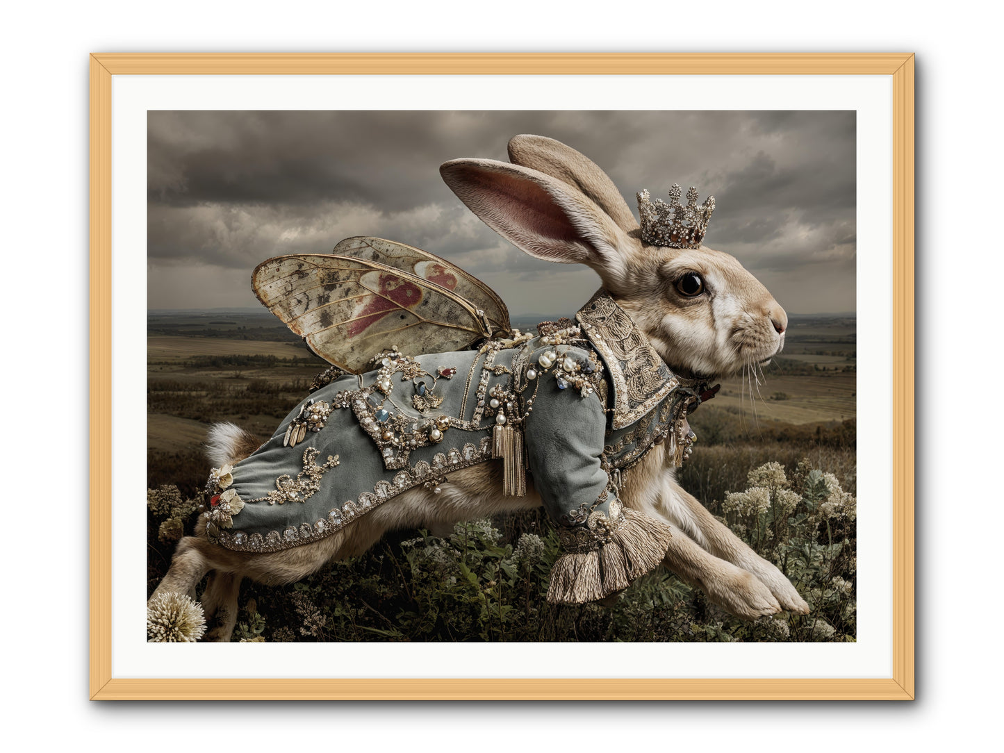 A Theory of Bloom.No.1 png -- Framed Print - Natural 40x30