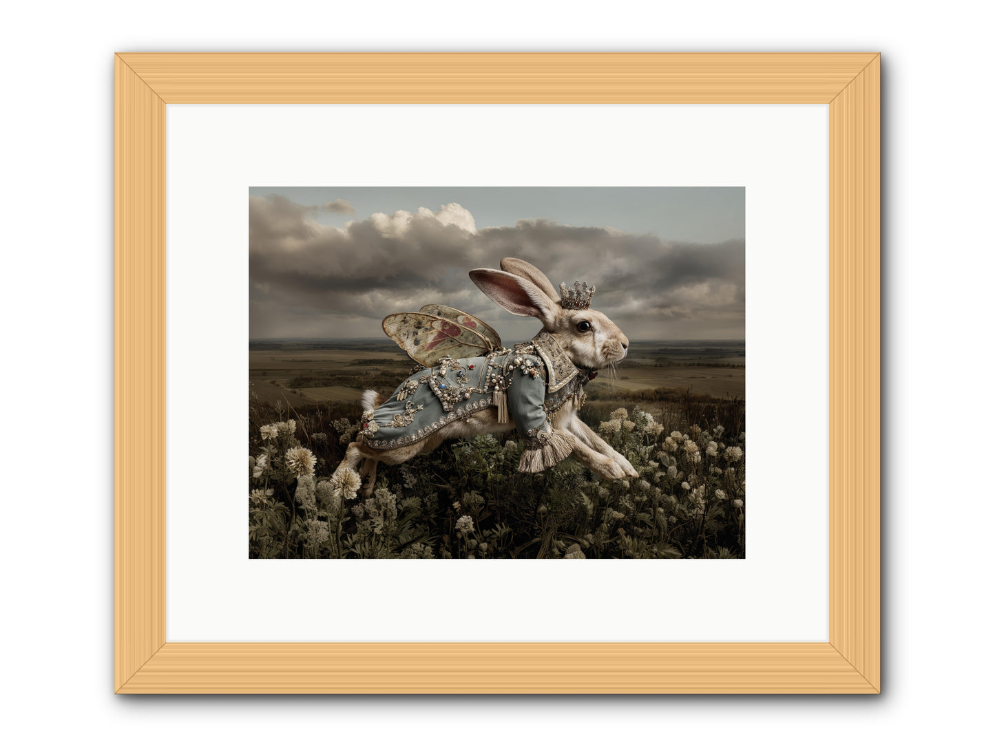 A Theory of Bloom.No.2  -- Framed Print - Natural 12x9