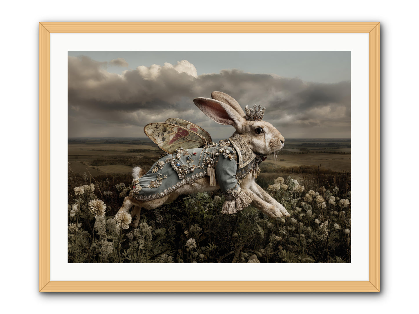 A Theory of Bloom.No.2  -- Framed Print - Natural 32x24