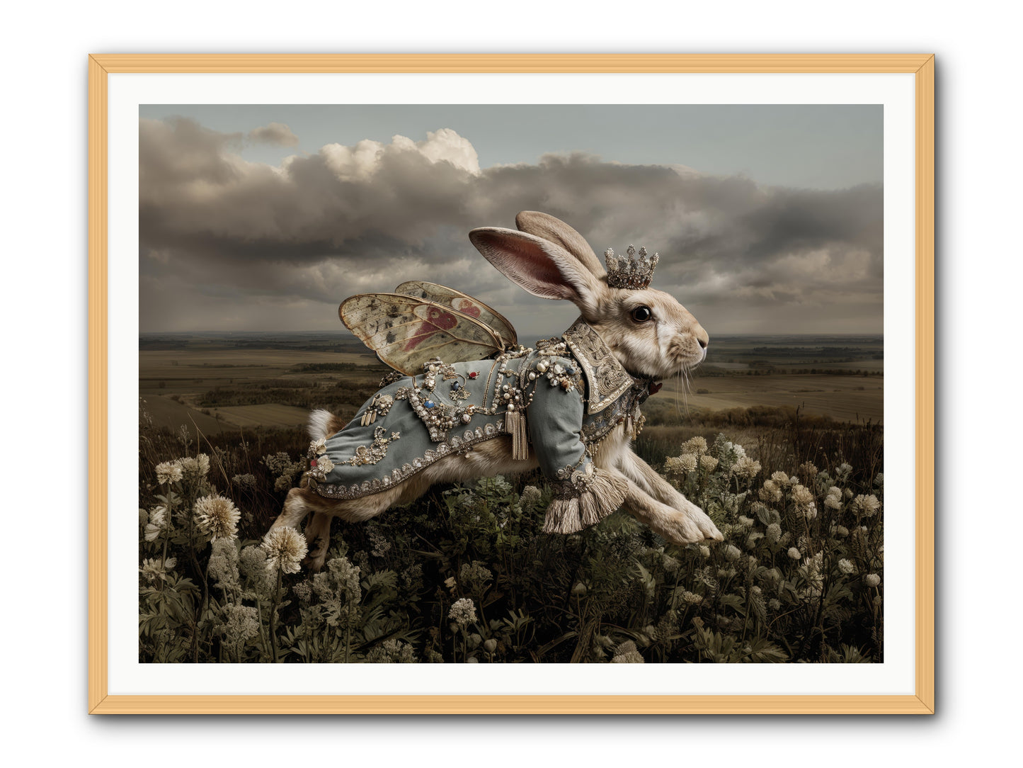 A Theory of Bloom.No.2  -- Framed Print - Natural 48x36