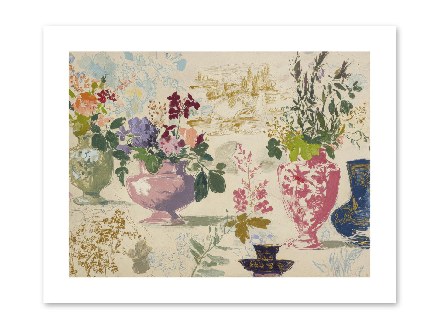 A Theory of Teacups -- Paper Print 12x9