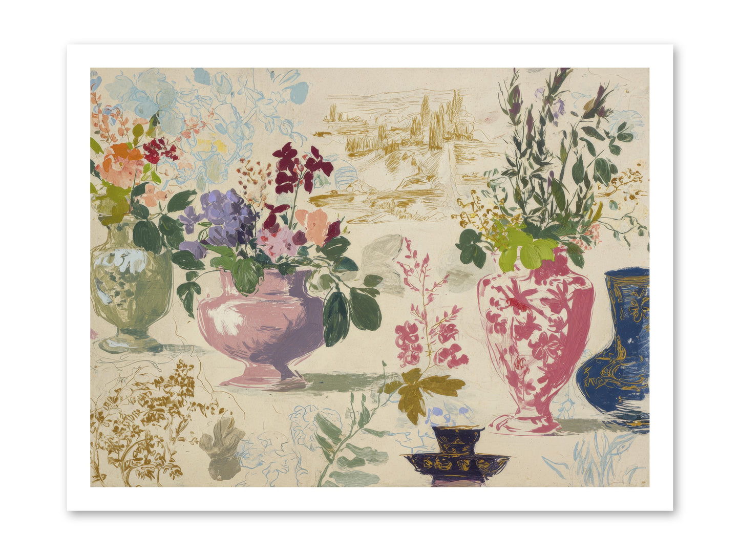 A Theory of Teacups -- Paper Print 24x18