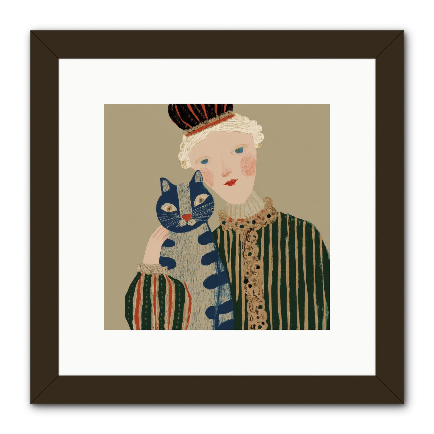 A Trace of Gold -- Framed Print - Black 10x10