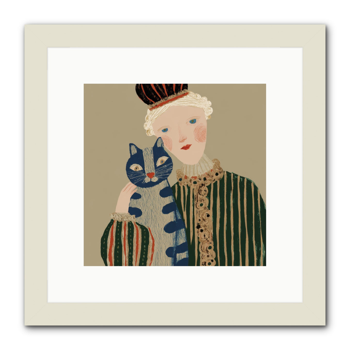 A Trace of Gold -- Framed Print - White 10x10