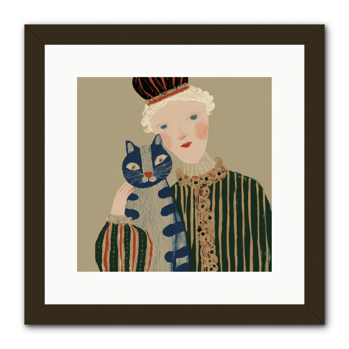 A Trace of Gold -- Framed Print - Black 12x12