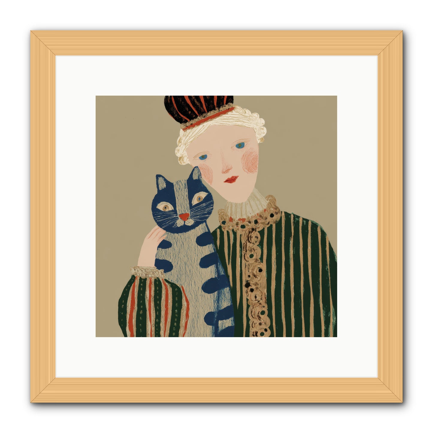 A Trace of Gold -- Framed Print - Natural 12x12