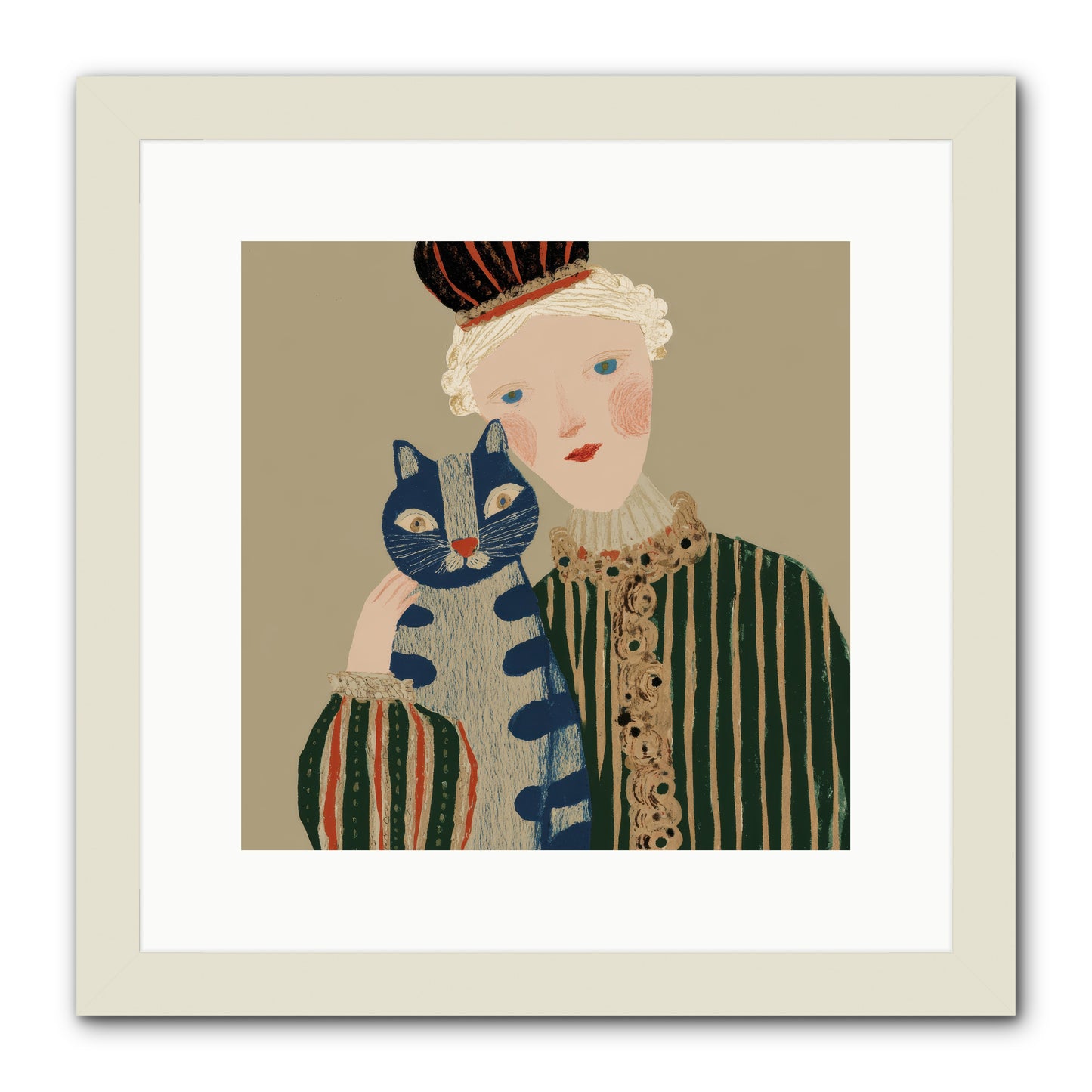 A Trace of Gold -- Framed Print - White 12x12