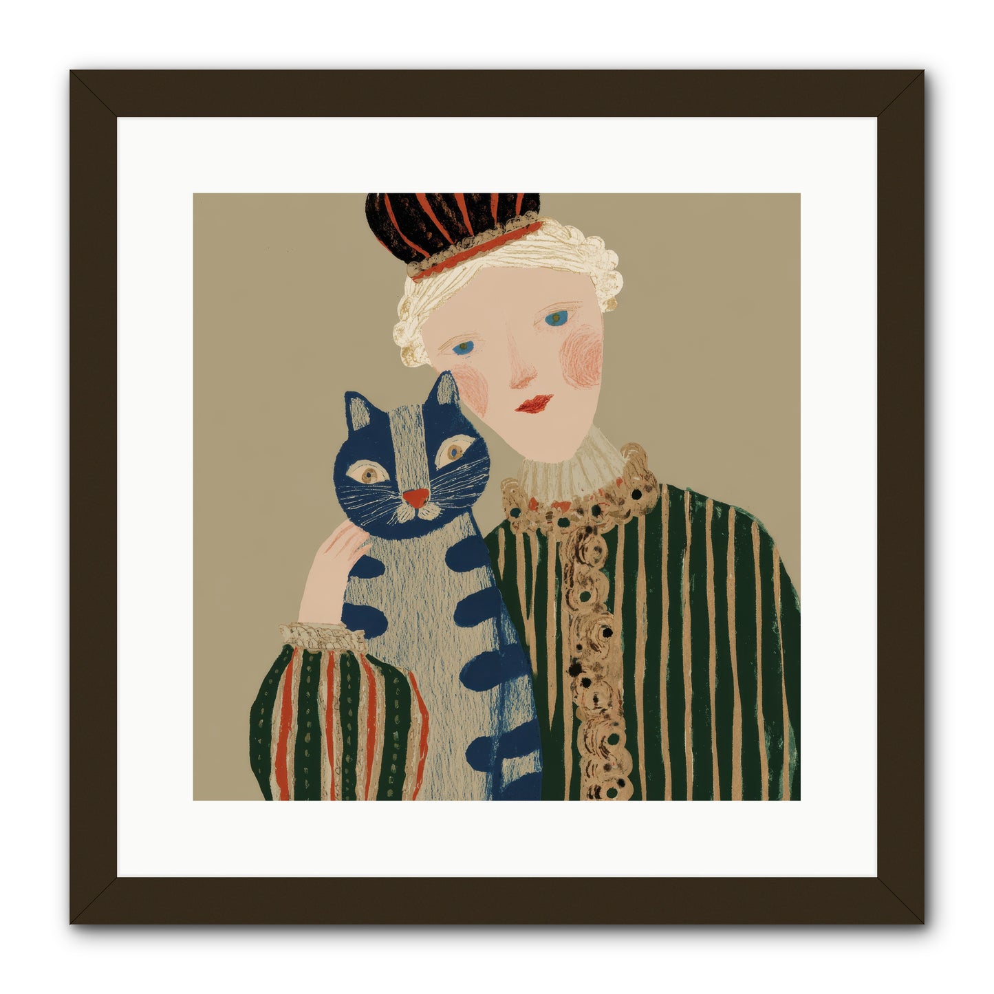 A Trace of Gold -- Framed Print - Black 16x16