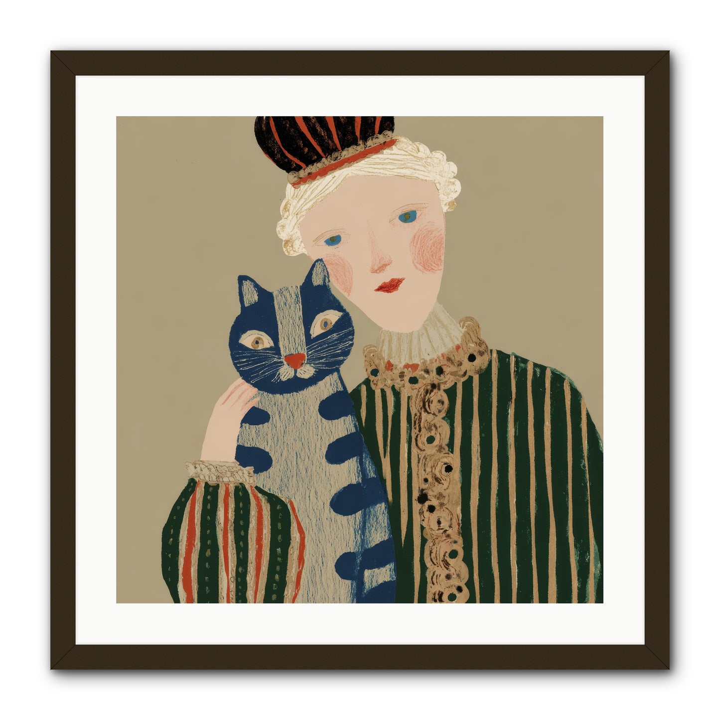 A Trace of Gold -- Framed Print - Black 24x24