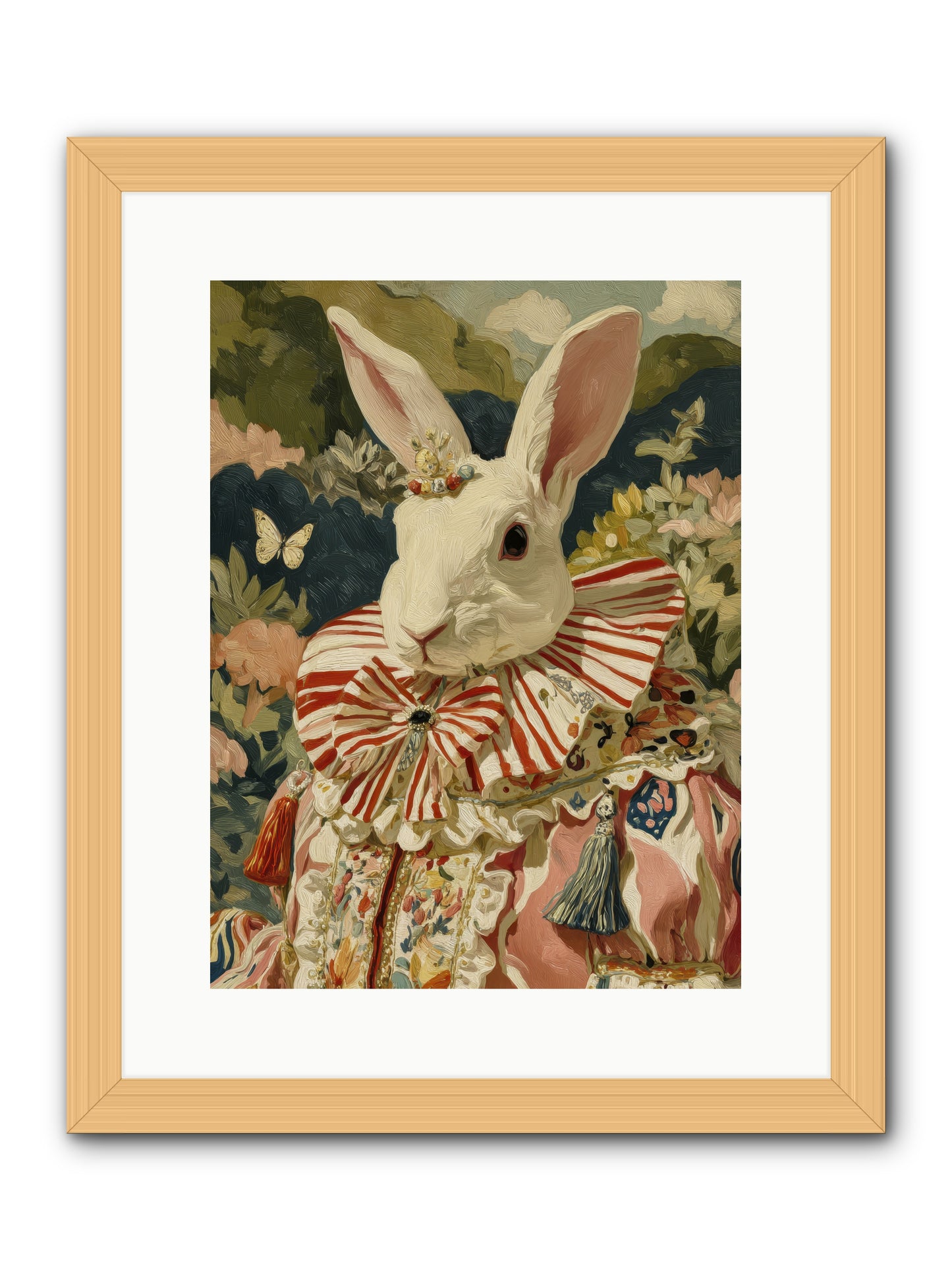 A shimmer over wild thyme -- Framed Print - Natural 12x16