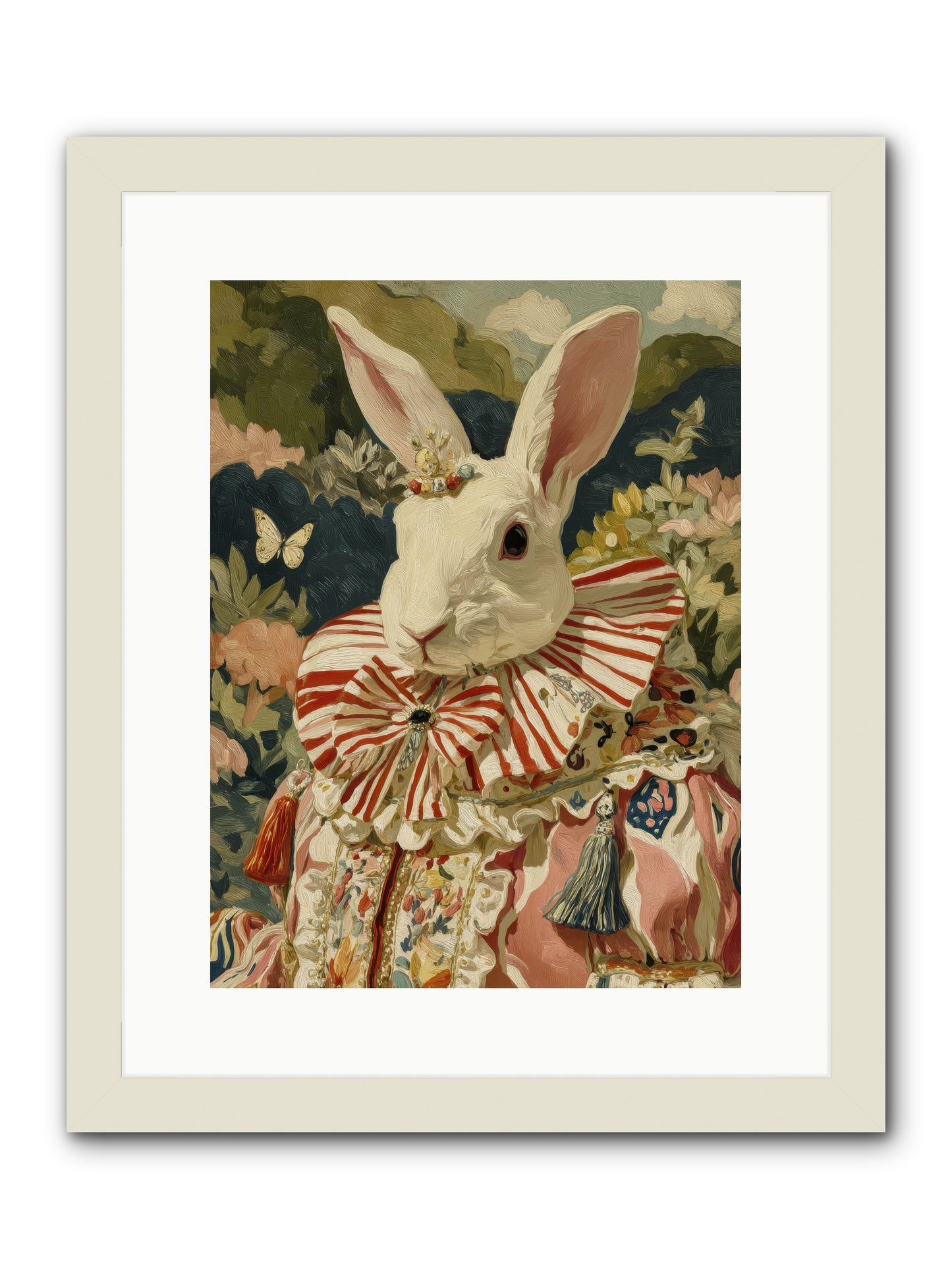 A shimmer over wild thyme -- Framed Print - White 12x16