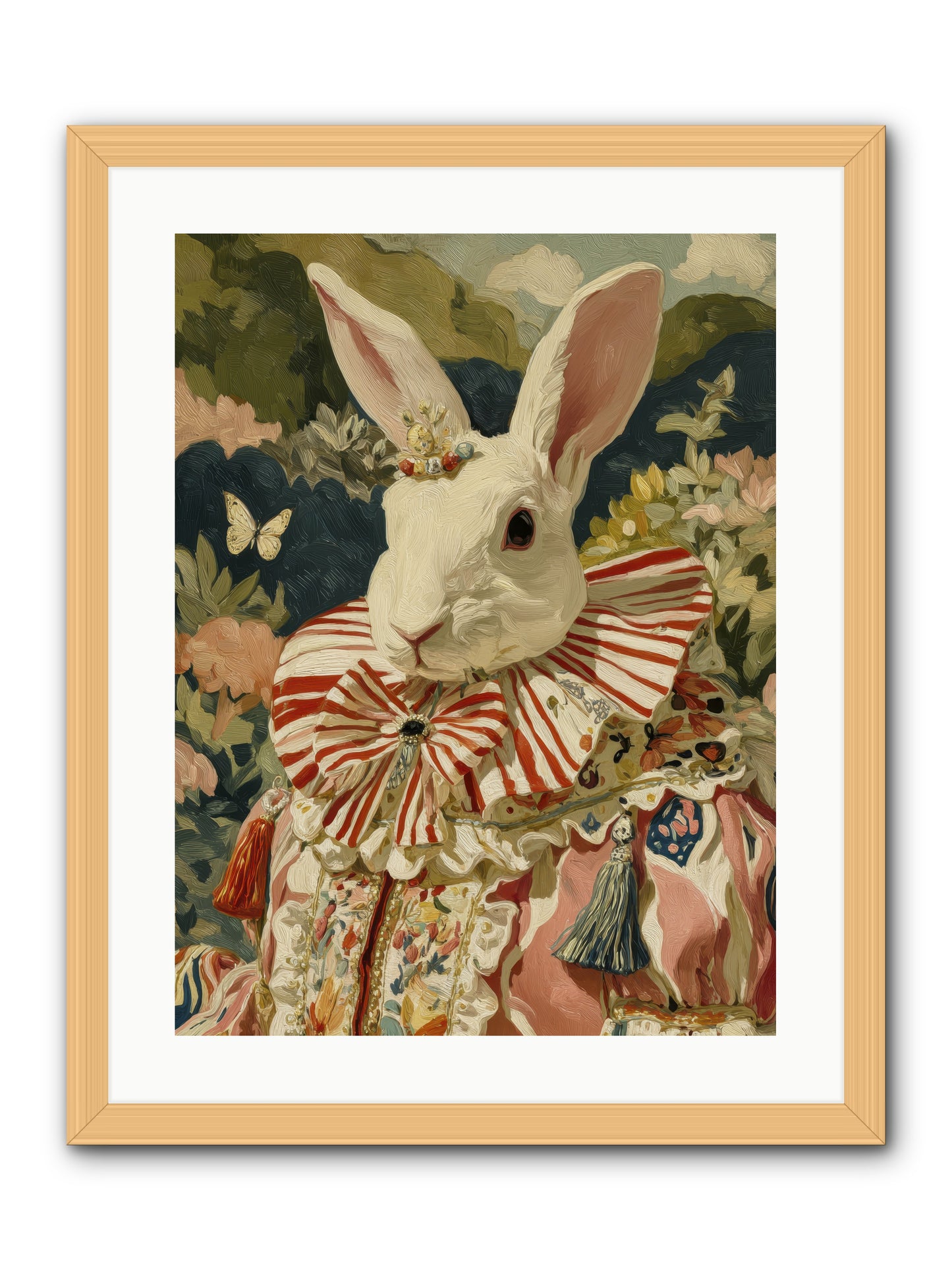 A shimmer over wild thyme -- Framed Print - Natural 18x24