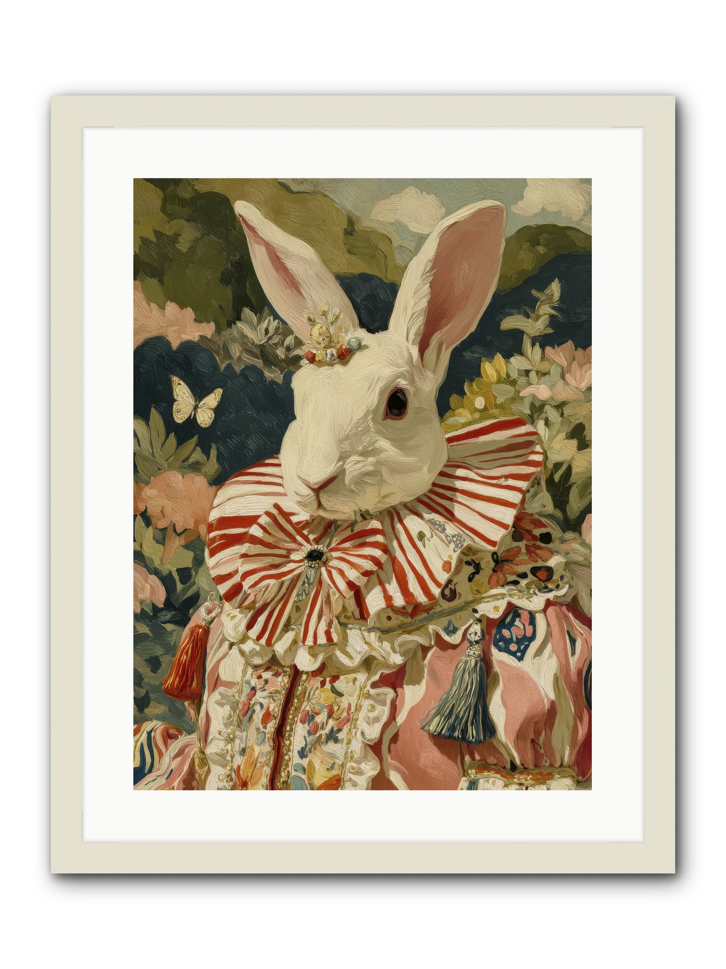 A shimmer over wild thyme -- Framed Print - White 18x24