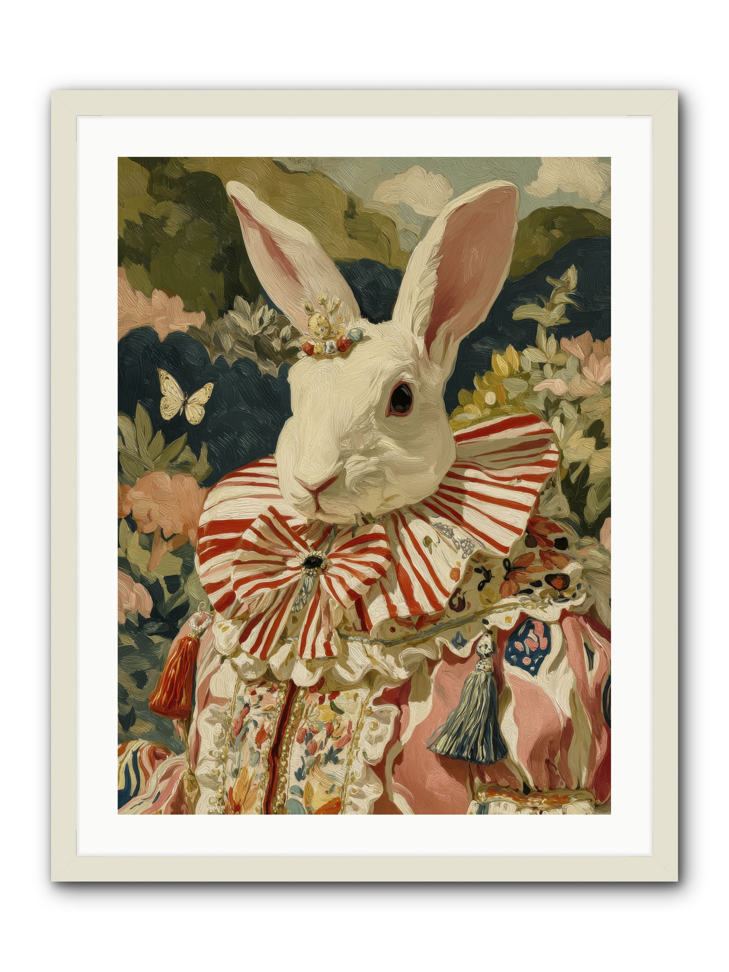 A shimmer over wild thyme -- Framed Print - White 24x32