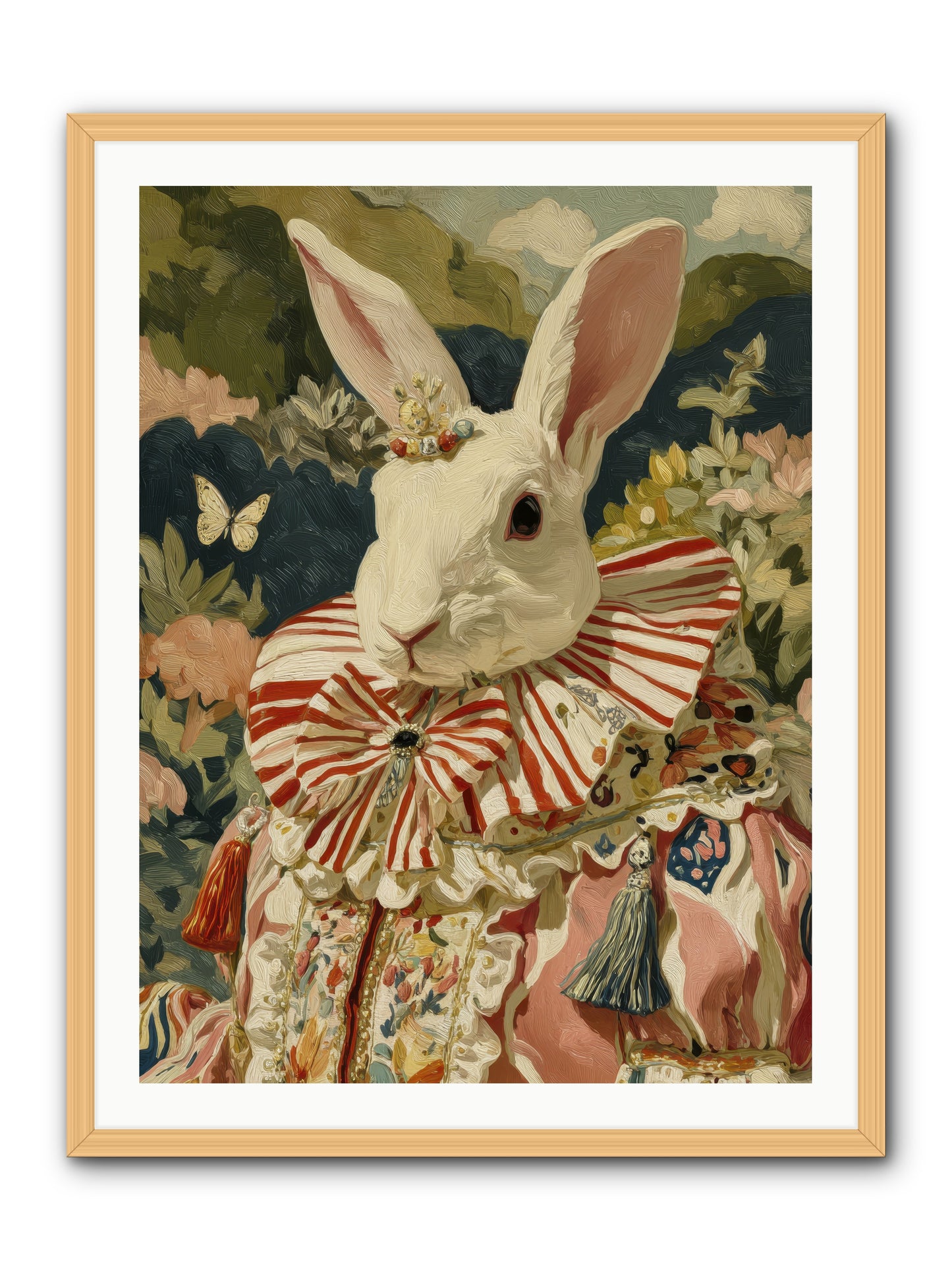 A shimmer over wild thyme -- Framed Print - Natural 30x40