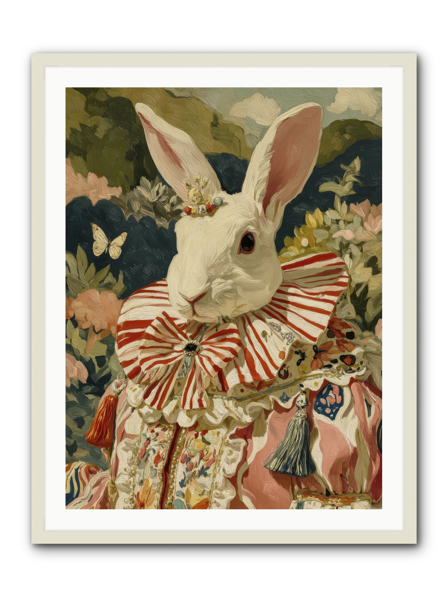 A shimmer over wild thyme -- Framed Print - White 30x40