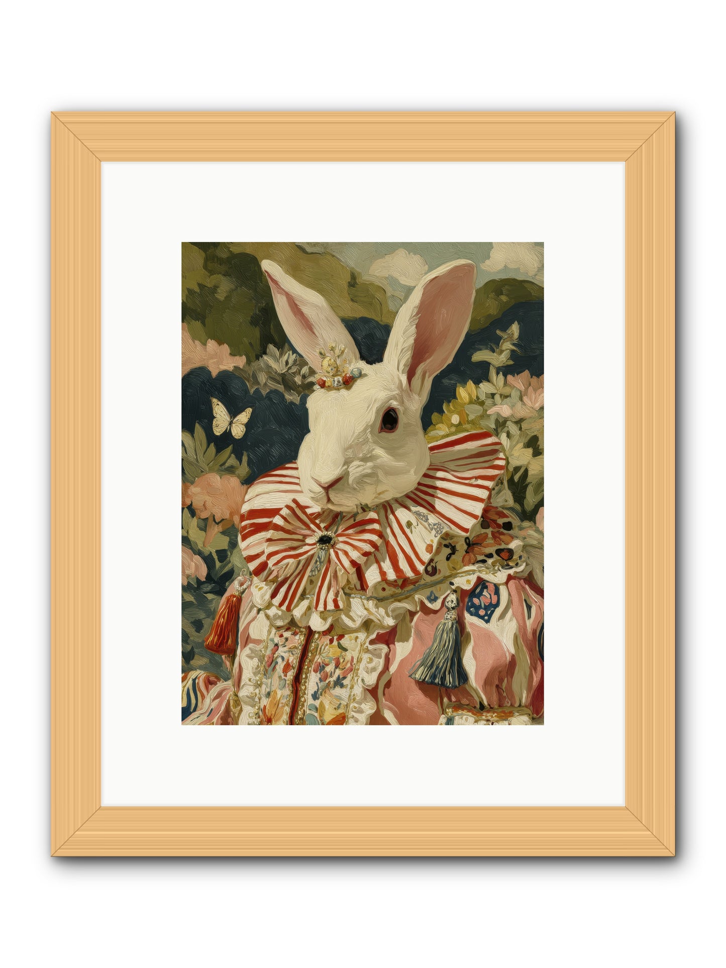 A shimmer over wild thyme -- Framed Print - Natural 9x12