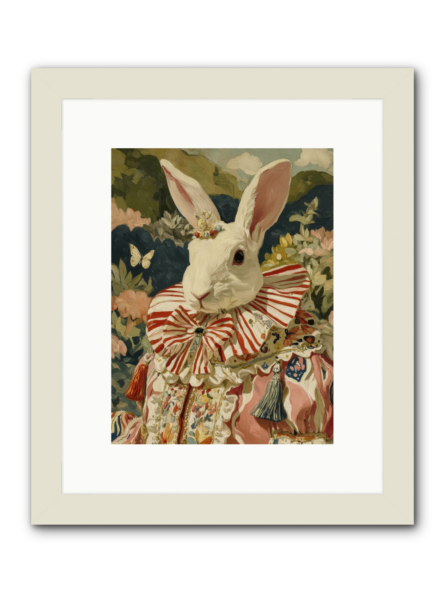 A shimmer over wild thyme -- Framed Print - White 9x12