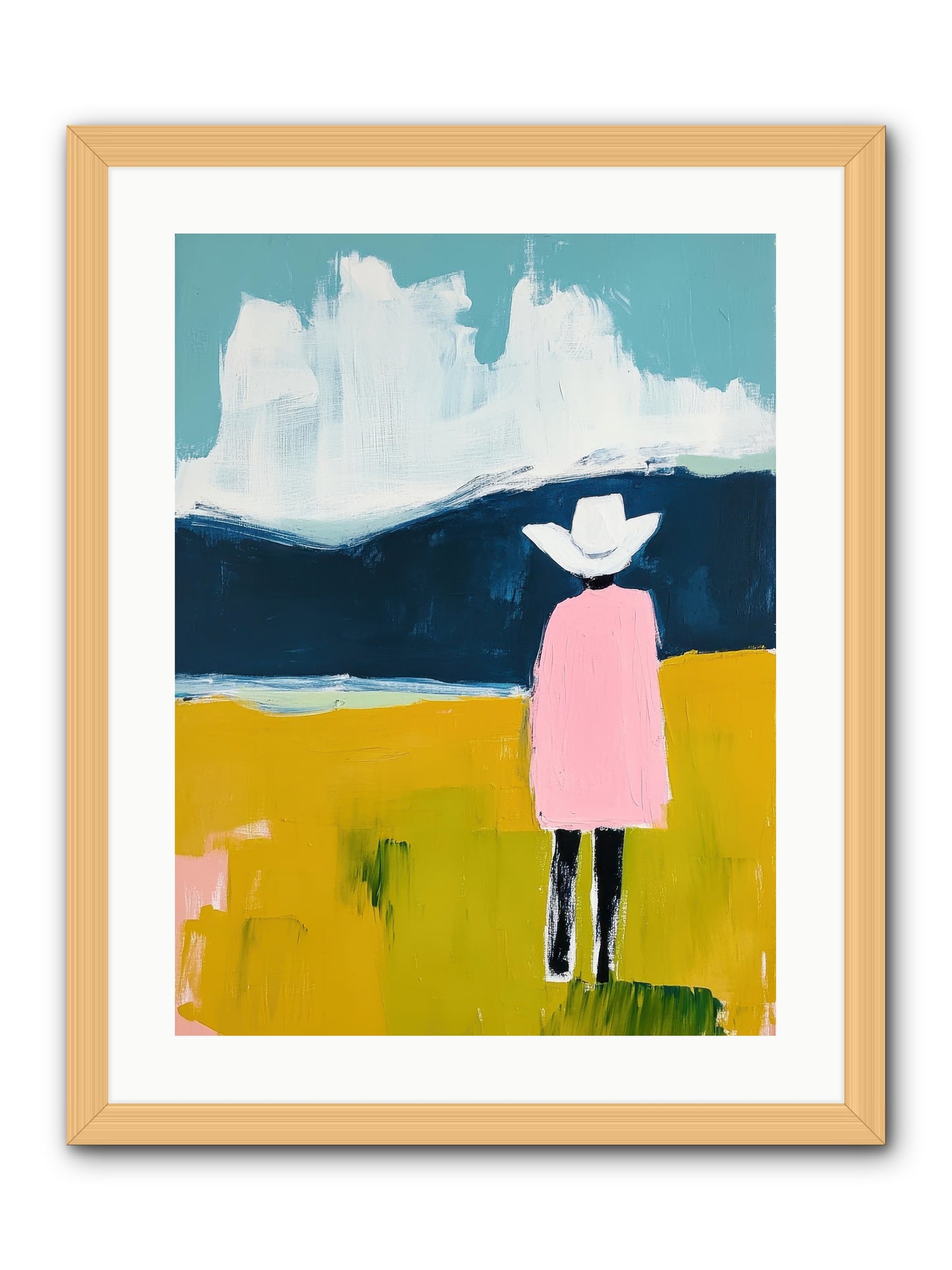 Abandoned Corral -- Framed Print - Natural 18x24