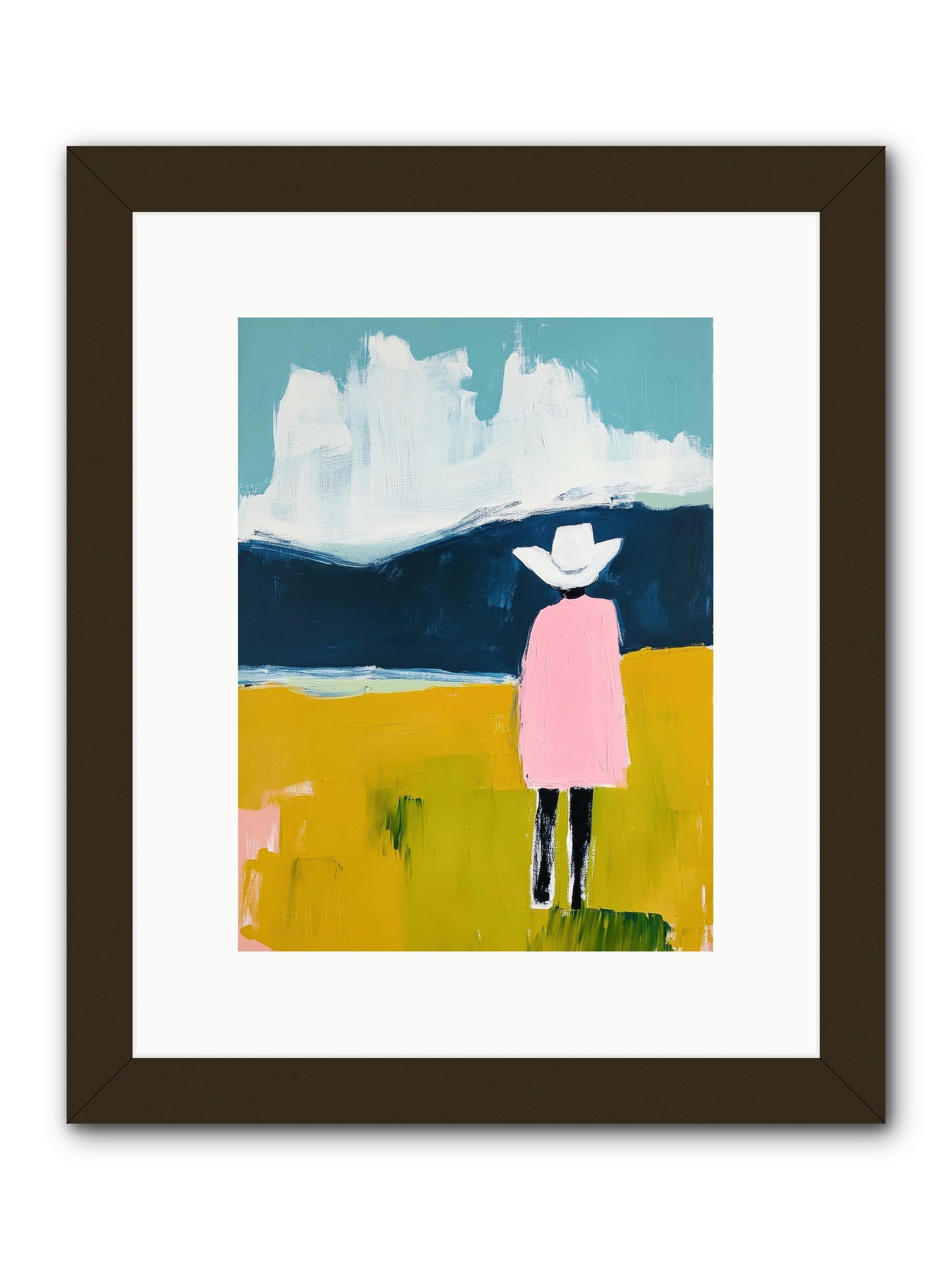 Abandoned Corral -- Framed Print - Black 9x12