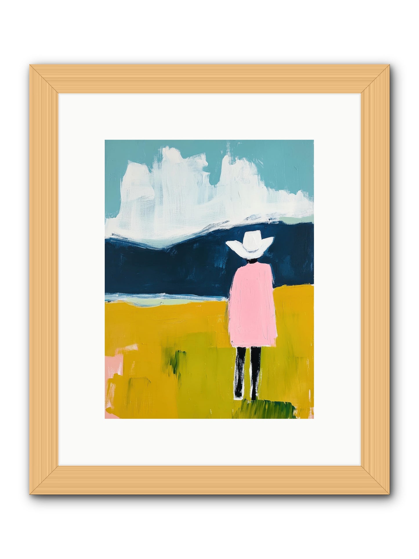 Abandoned Corral -- Framed Print - Natural 9x12