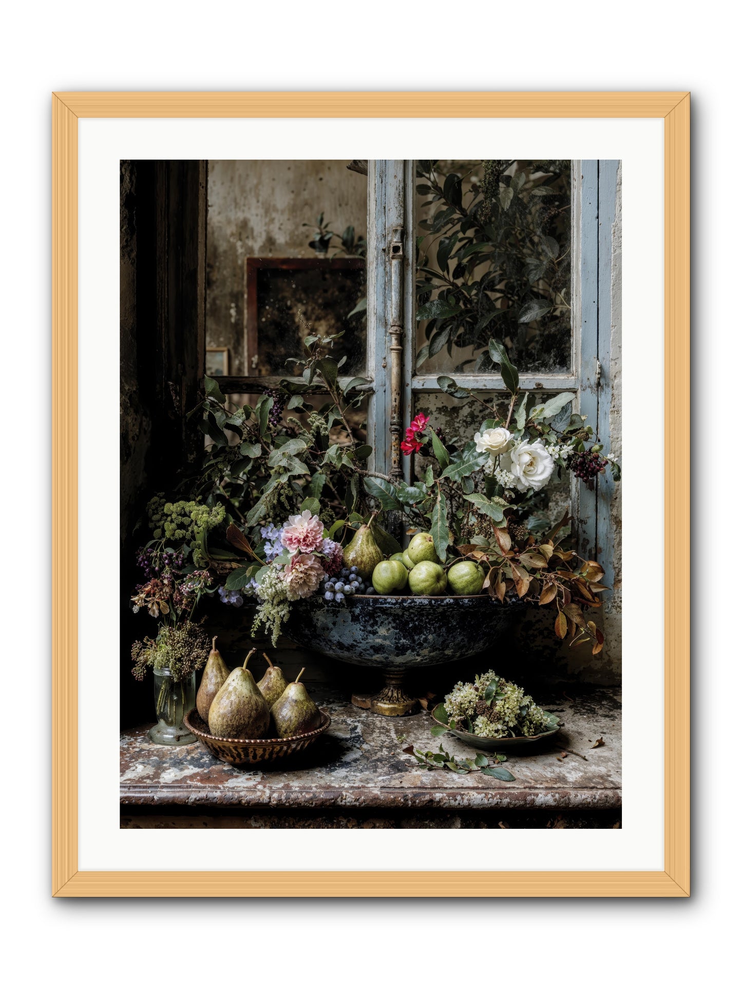 Abbondanza -- Framed Print - Natural 24x32