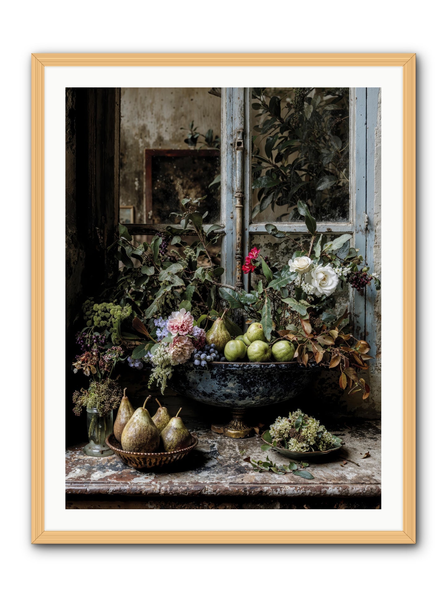Abbondanza -- Framed Print - Natural 30x40