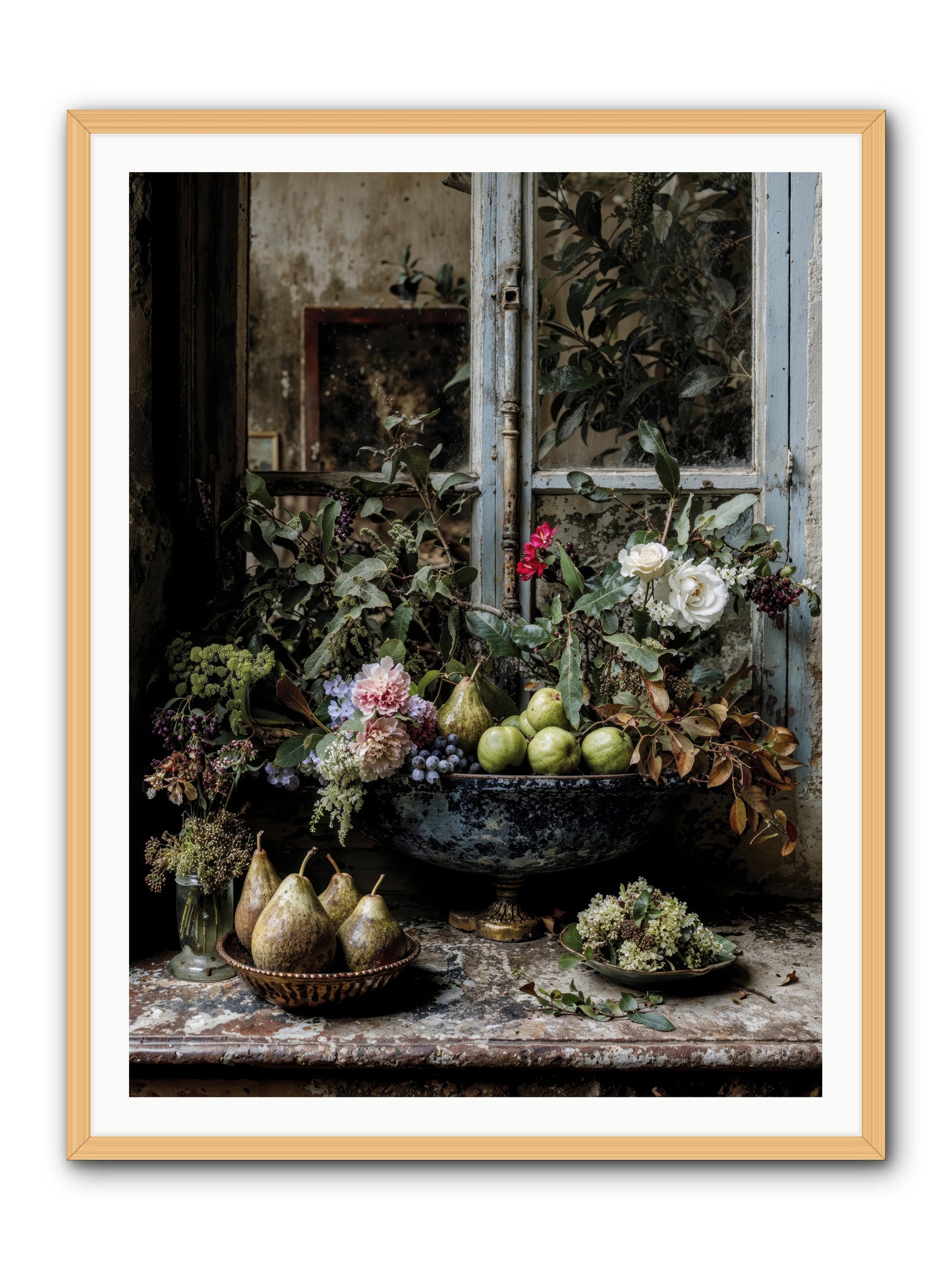 Abbondanza -- Framed Print - Natural 36x48