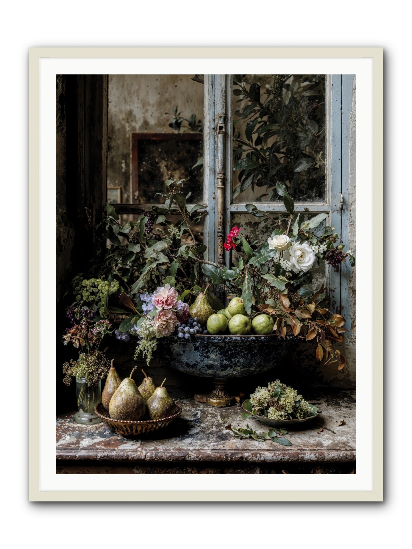 Abbondanza -- Framed Print - White 36x48