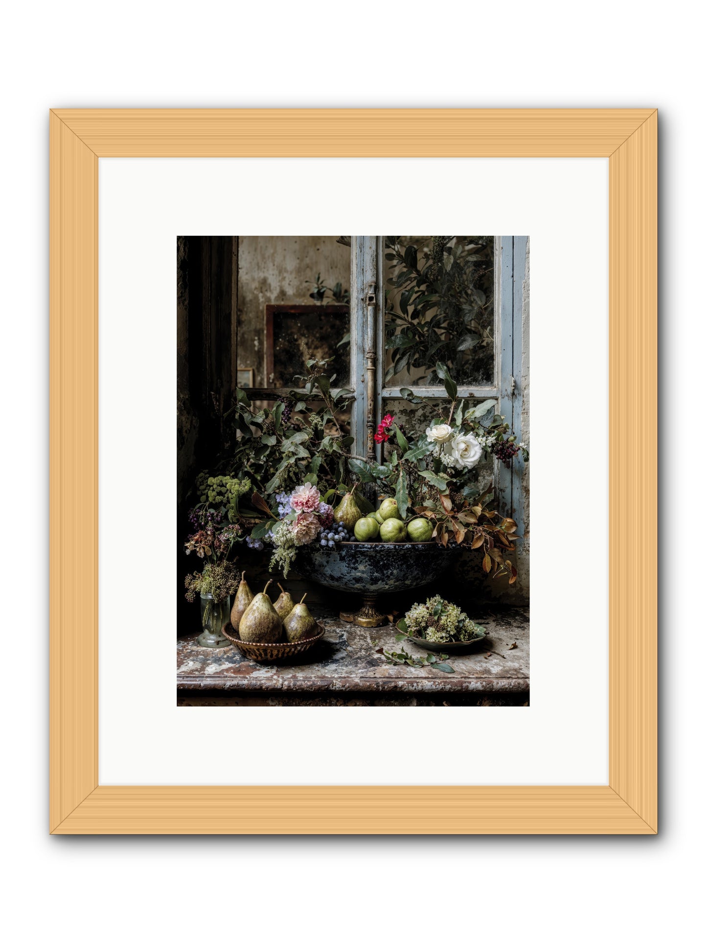 Abbondanza -- Framed Print - Natural 9x12